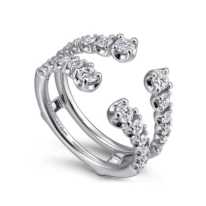 Gabriel & Co | 14K White Gold Diamond Ring Enhancer - 0.85 ct