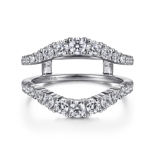 Gabriel & Co | 14K White Gold Diamond Ring Enhancer - 0.95 ct