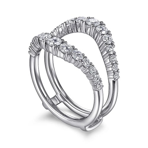 Gabriel & Co | 14K White Gold Diamond Ring Enhancer - 0.95 ct