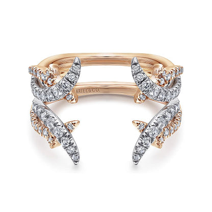 Gabriel & Co | 14K White and Rose Gold Diamond Ring Enhancer - 0.55 ct