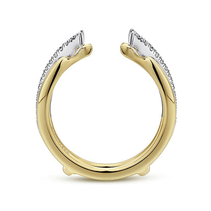 Gabriel & Co | 14K White and Yellow Gold Diamond Ring Enhancer - 0.3 ct
