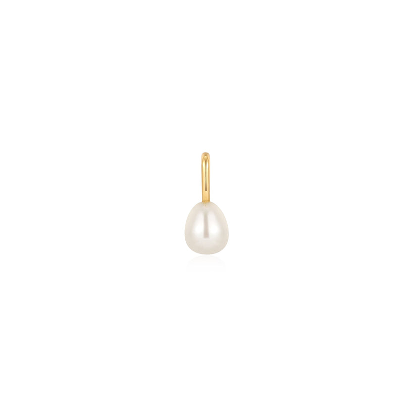 Gold Pearl Charm