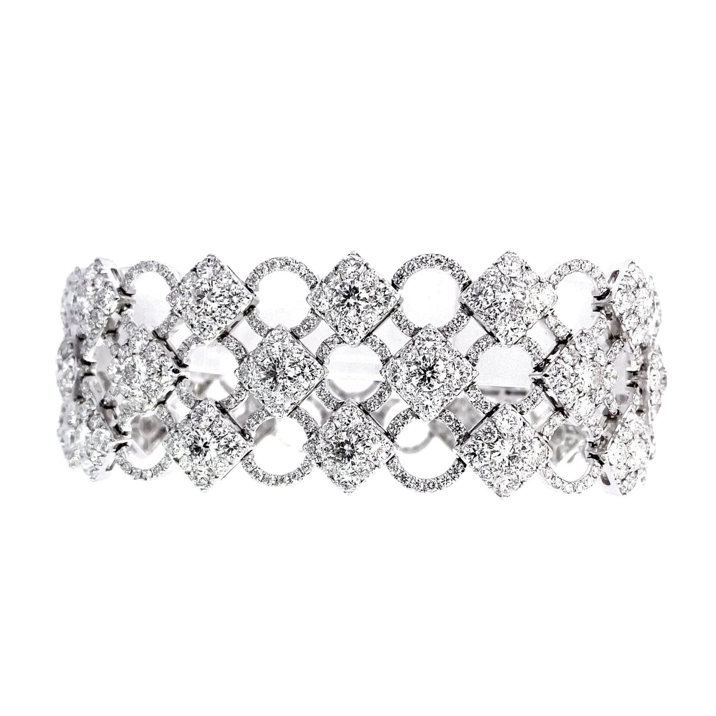 Stern International | 18K White Gold Diamond Bracelet