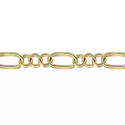 Gabriel & Co | 14K Yellow Gold Hollow Tube Link Bracelet