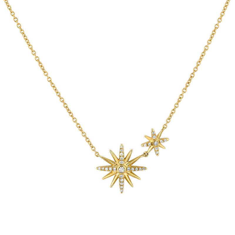 Solaz Sun Bursts Diamond Necklace