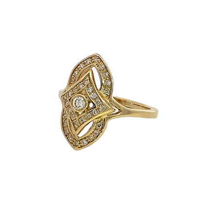 Viken Jewelry | 14K Yellow Gold Diamond Vintage Ring
