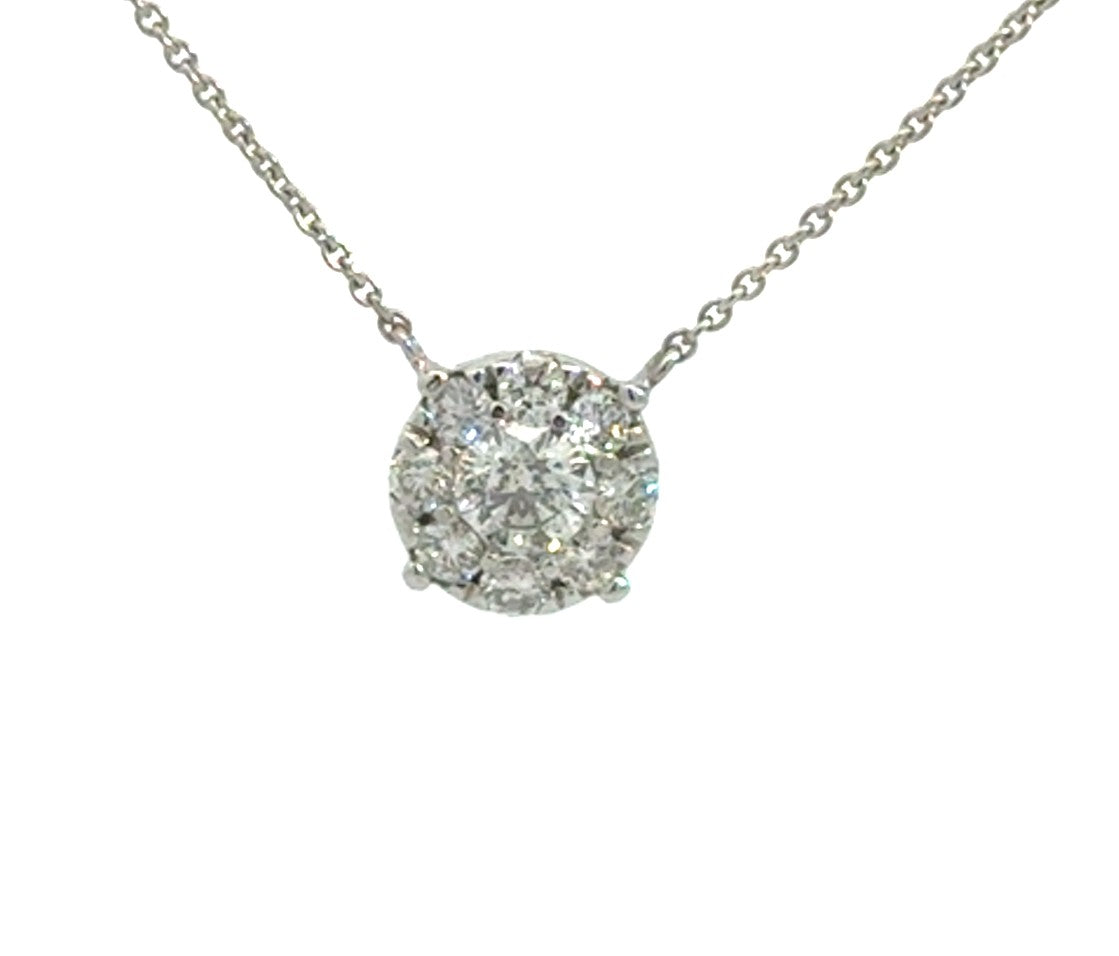 Kirkland Jewelry Estate - Nine Diamond Cluster Pendant (0.50 Carats)