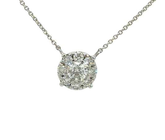 Kirkland Jewelry Estate - Nine Diamond Cluster Pendant (0.50 Carats)