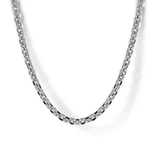 Gabriel & Co | 22" 925 Sterling Silver Men's Link Chain Necklace