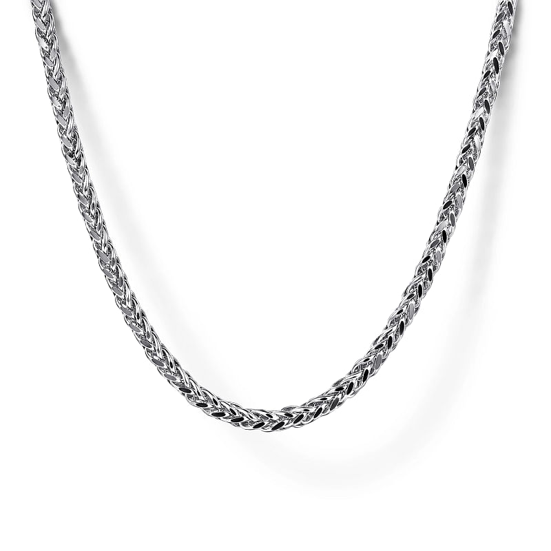 Gabriel & Co | 22 Inch 925 Sterling Silver Men's Wheat Chain Necklace