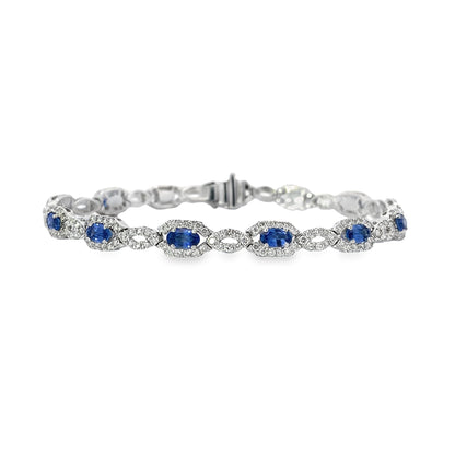 Stern International | Diamond and Sapphire Vintage Bracelet