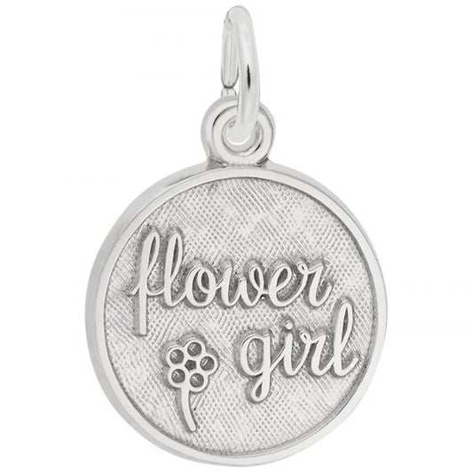 Rembrandt Charms | Flower Girl Disc Charm