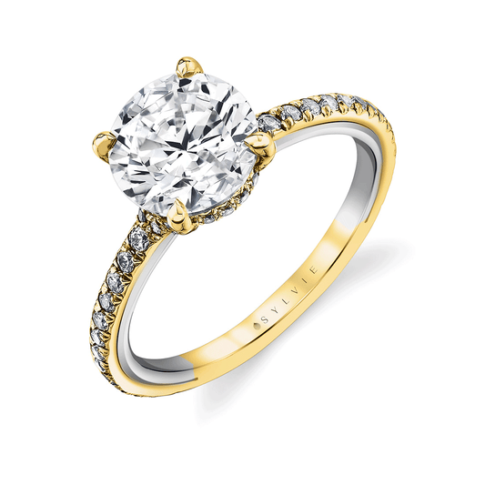 Reign - 14K White and Yellow Gold Engagement Ring