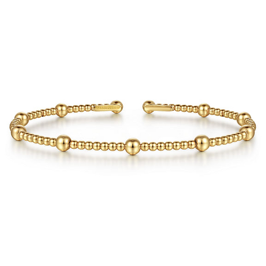 14K Yellow Gold Bujukan Split Bangle