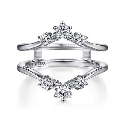 Gabriel & Co | 14K White Gold Diamond Ring Enhancer - 0.5 ct