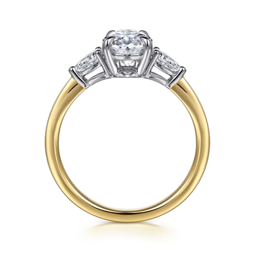 14K Two-Tone Gold Diamond Engagement Ring