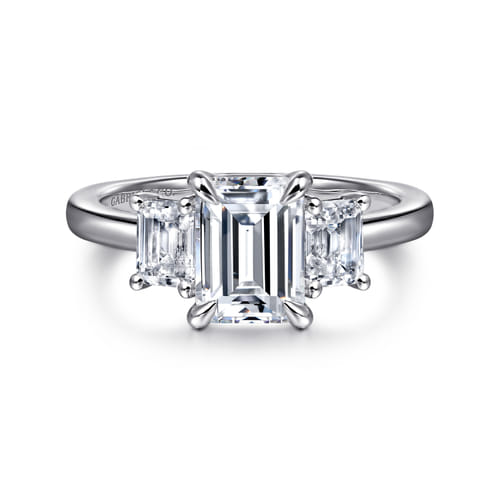14K White Gold Diamond Engagement Ring Setting – Classic Collection