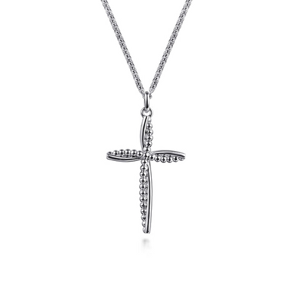 Sterling Silver Bujukan Cross Pendant Necklace