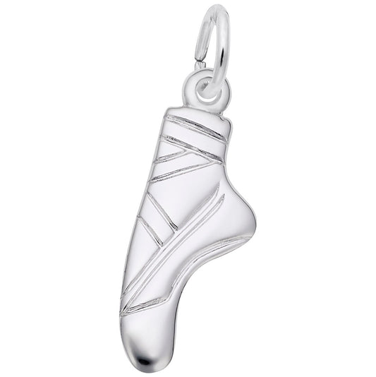 Flat Ballet Pointe Shoe Charm