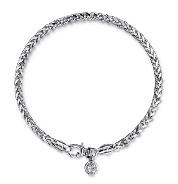 925 Sterling Silver Men's Wheat Chain Bracelet