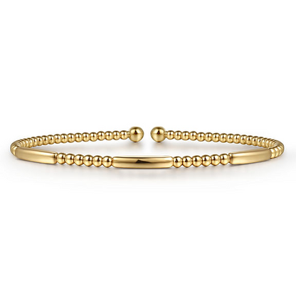 14K Yellow Gold Bujukan Open Bangle