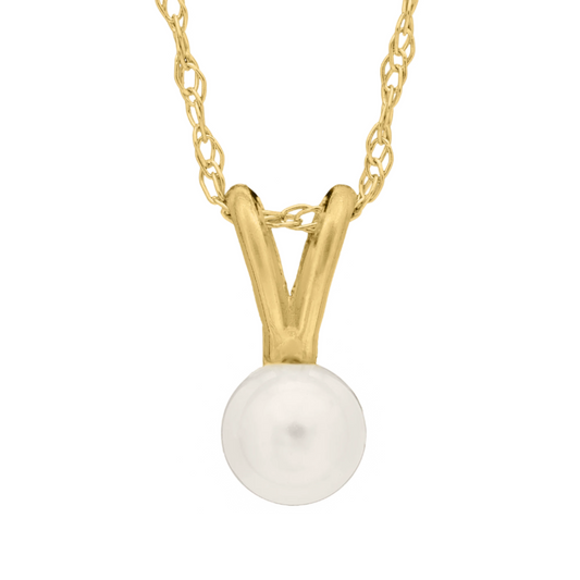 14K Gold Pearl Necklace