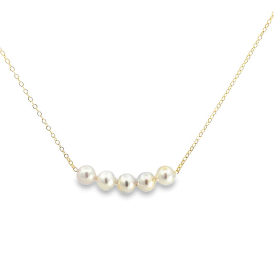 Uniform 14K Yellow Gold Add A Pearl Necklace