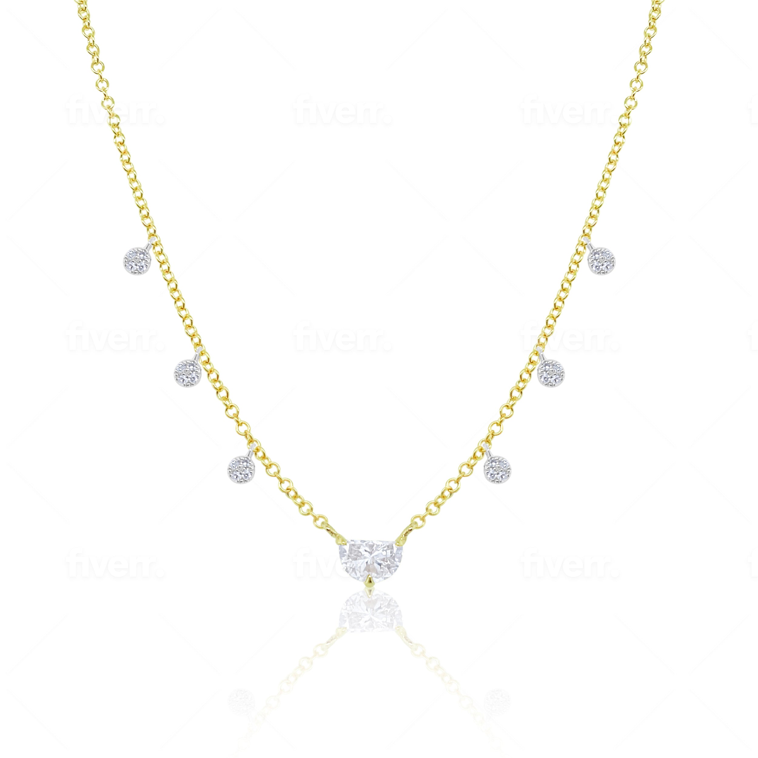 Meira T 14k Rose Gold .35 cttw Diamond Halo Rose Quartz Necklace | eBay