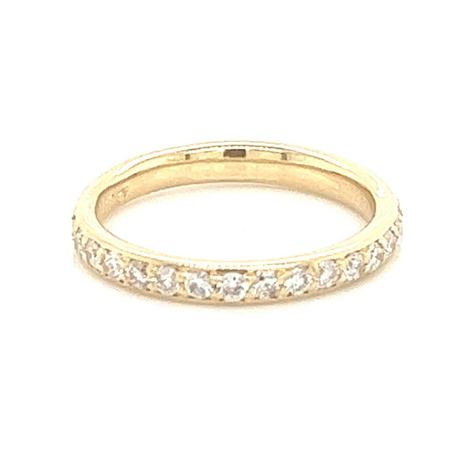 14K Yellow Gold Diamond Wedding Band