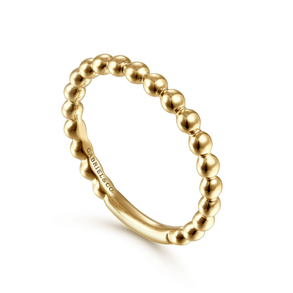 14K Yellow Gold Bujukan Stackable Ring