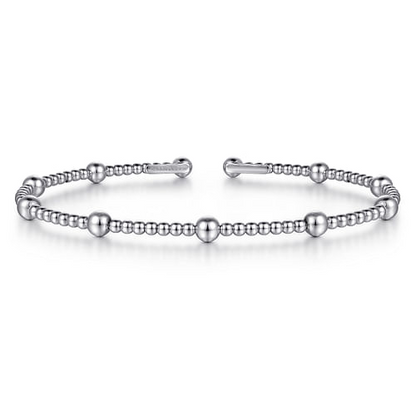 14K White Gold Bujukan Split Bangle