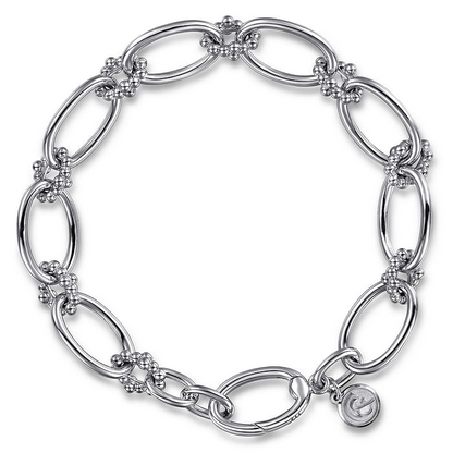 925 Sterling Silver Bujukan Link Bracelect