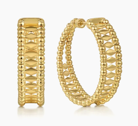 Gold Earrings/Jacket