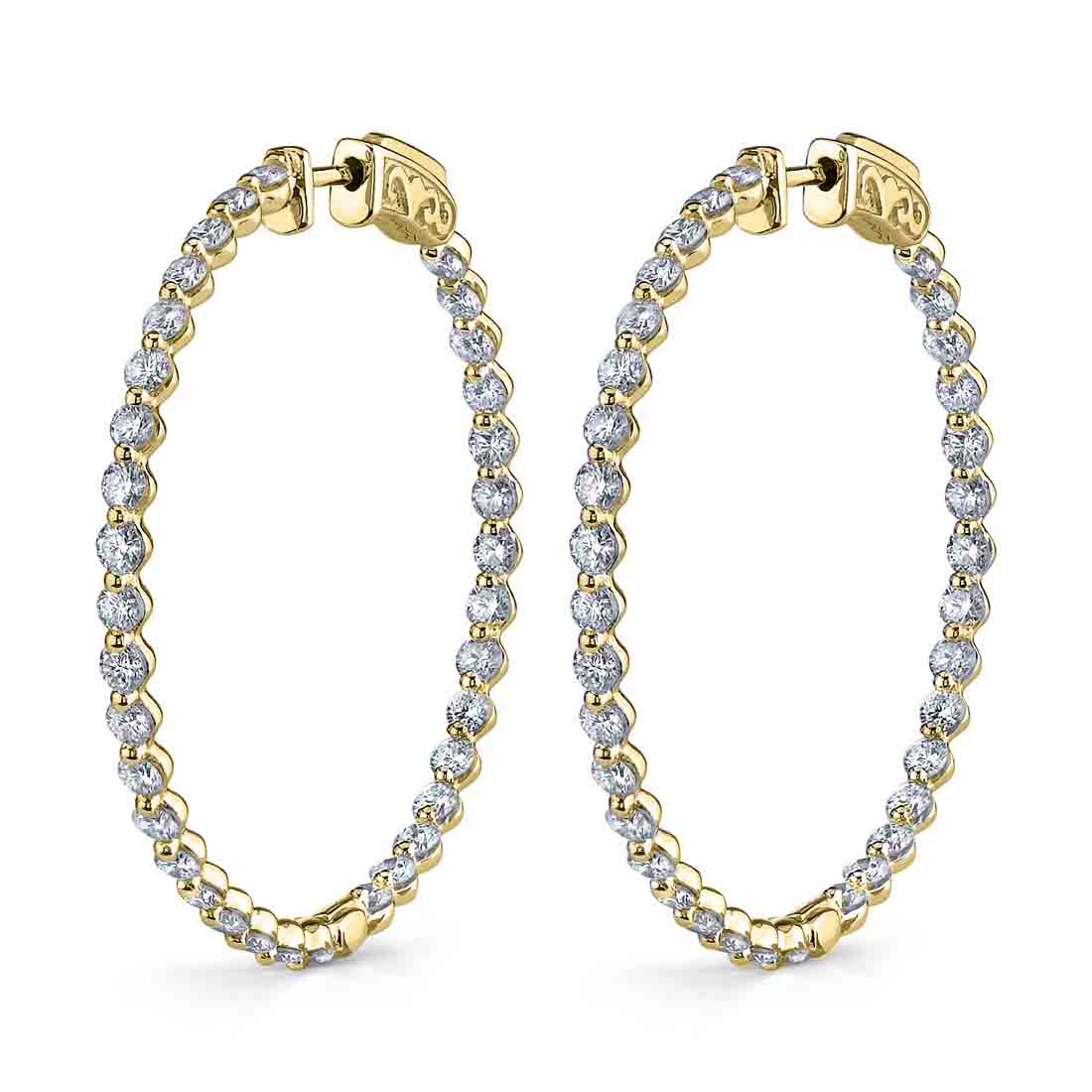 Diamond Hoop Earrings