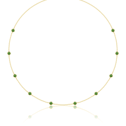 Bezel Emerald Chain