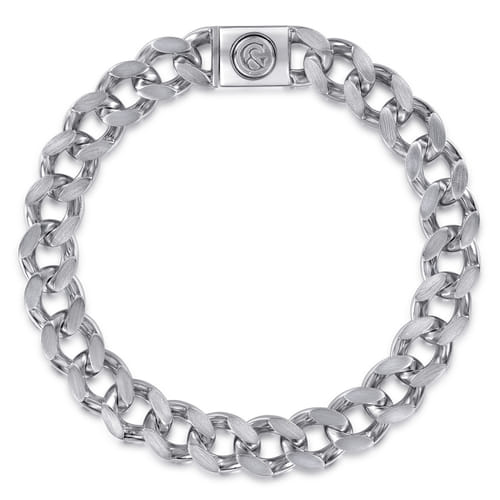 925 Sterling Silver Men’s Solid Cuban Link Chain Bracelet (10MM, Size 8)