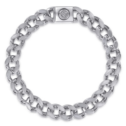 925 Sterling Silver Men’s Solid Cuban Link Chain Bracelet (10MM, Size 8)