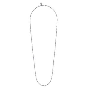 925 Sterling Silver Solid Paper Clip Chain Necklace