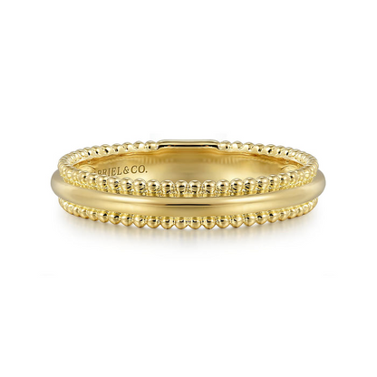 14K Yellow Gold Bujukan Stackable Ring