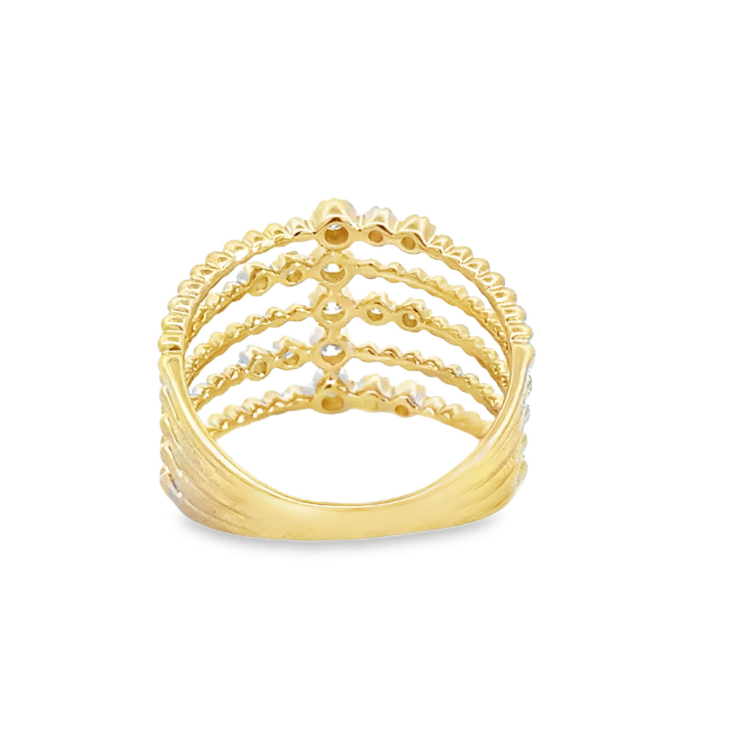 14K Yellow Gold Uneek Diamond Fashion Ring - 0.36 Carats