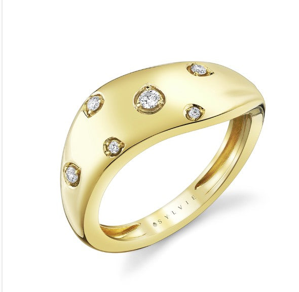 Gold Fashion Rings  -  Women'