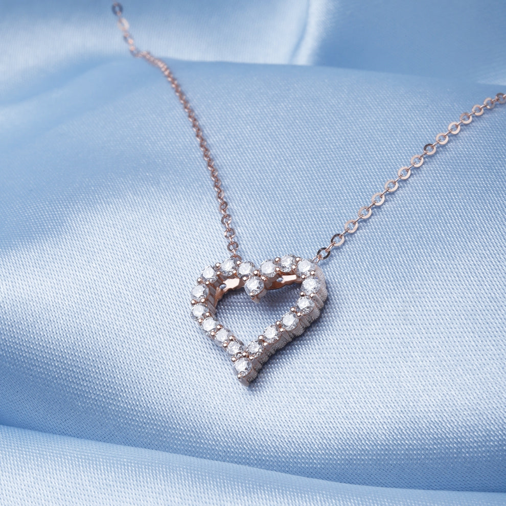 Mini Heart Diamond Necklace