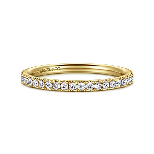 14K Yellow Gold Diamond Matching Wedding Band