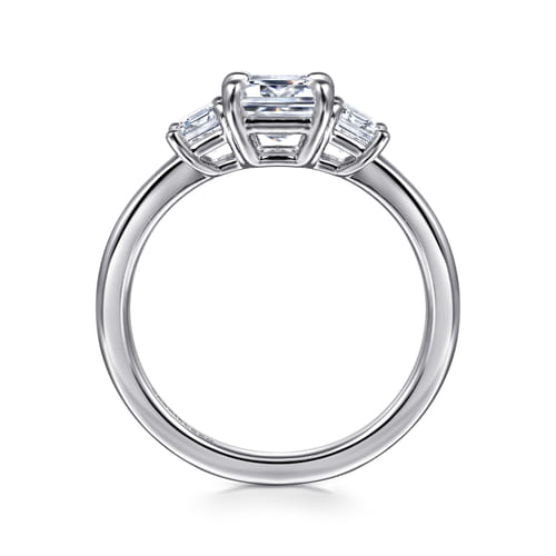 14K White Gold Diamond Engagement Ring Setting – Classic Collection