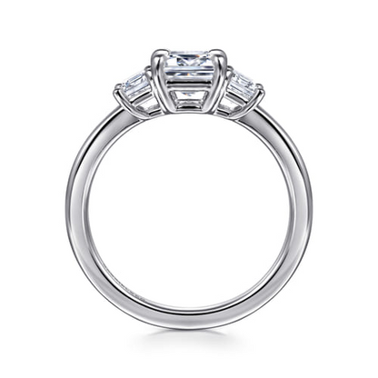 14K White Gold Diamond Engagement Ring Setting – Classic Collection