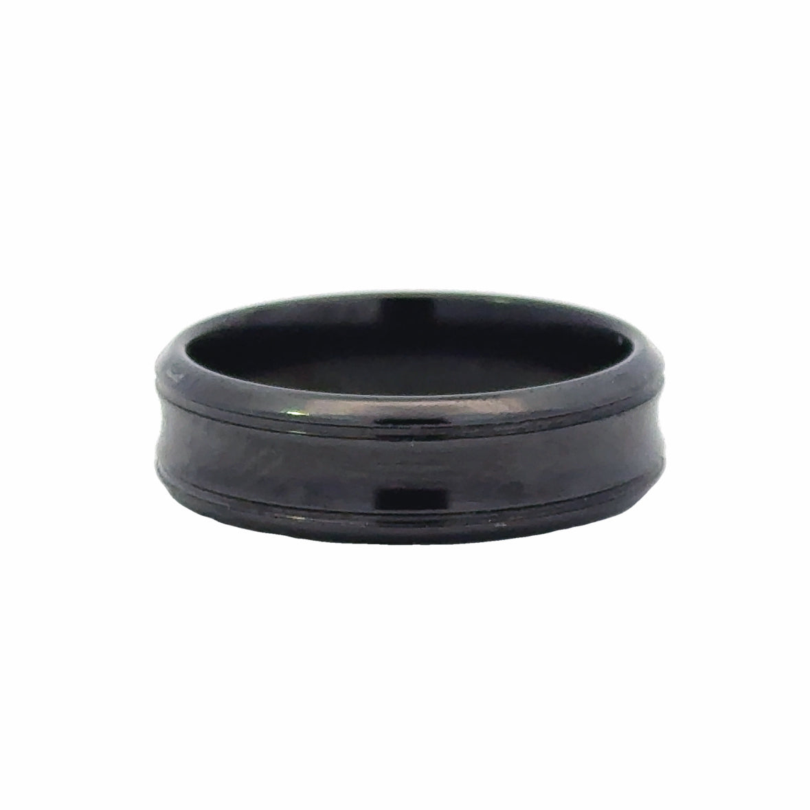 Black Zirconium Wedding Band