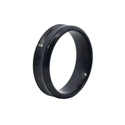 Black Zirconium Wedding Band