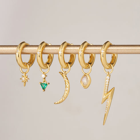 Ania Haie | Gold Lightning Earring Charm
