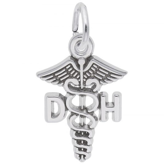 Dental Hygienist Caduceus Charm