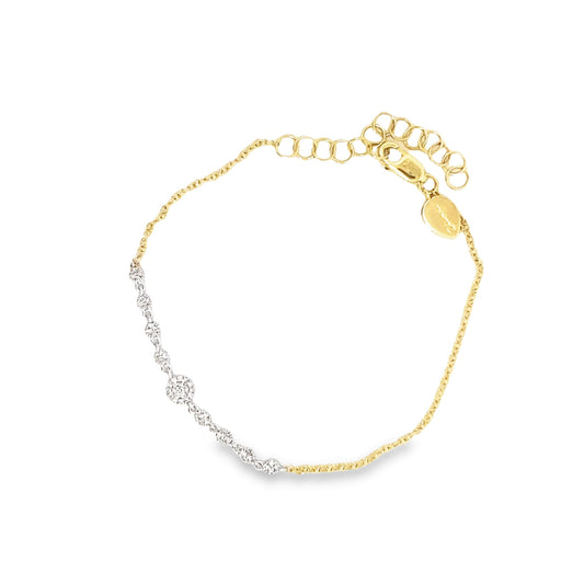 Meira T Designs | Two-Tones Diamond Bracelet